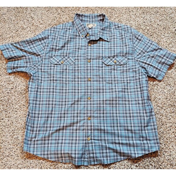 Duluth Other - Duluth Trading Mens 3XL Standard Fit Blue & Orange Plaid Button Up Shirt Bundle